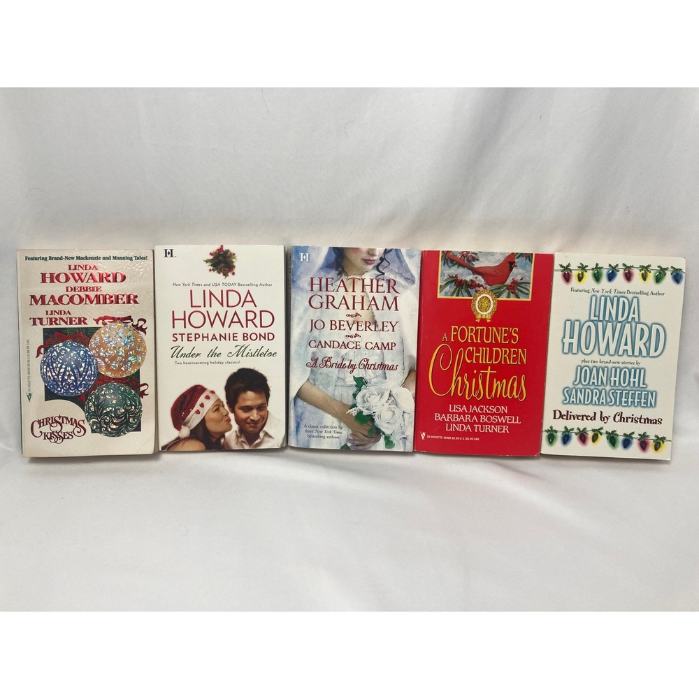 Christmas Romance Book Lot of 5 | Linda Howard Debbie Macomber & More